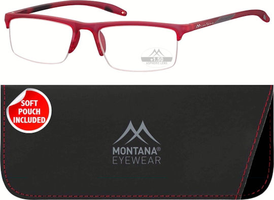 Montana Eyewear MR81 Women's Reading Glasses +2.00 in Red Color