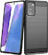 Hurtel Carbon Задна корица Силикон Черен (Galaxy Note 20)