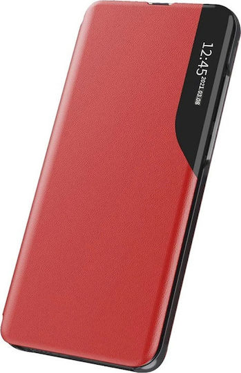 Hurtel Eco Leather View Book Δερματίνης Κόκκινο (Huawei P40)