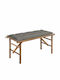 Bench Outdoor Bamboo with Pillows 118x38x45cm