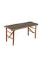 Bench Outdoor Bamboo with Pillows 118x38x45cm