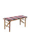 Bench Outdoor Bamboo with Pillows 118x38x45cm