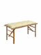Bench Outdoor Bamboo with Pillows 118x38x45cm