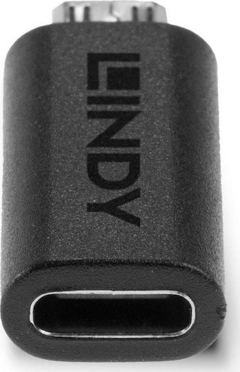 Lindy Μετατροπέας micro USB male σε USB-C female (41903)