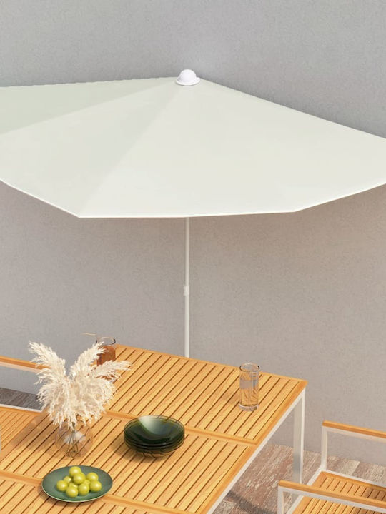 Umbrelă Rotundă Metalică Culoarea Nisipului Φ1.8xÎnălțime1.95m