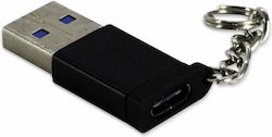 Inter-Tech 88885460 USB-A male σε Coaxial female