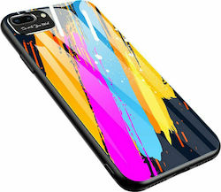 Hurtel Color Glass Pattern 3 Pink/Blue/Orange (iPhone 7 / 8 / SE 2020 / SE 2022)