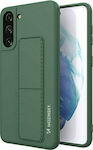 Wozinsky Kickstand Flexible Coperta din spate Silicon Dark Green (Galaxy S21+ 5G)