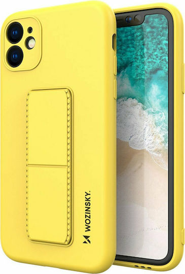 Wozinsky Kickstand Flexible Back Cover Σιλικόνης Κίτρινο (iPhone 12 mini)