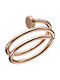 Amor Amor Women's Ring from Steel Gold Plated