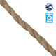 GloboStar Fabric Cable 2x0.75mm² in Beige Color...