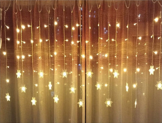 100 Lichter LED 3.4m. Warmes Weiß Typ Vorhang 1Stück 100 Lichter LED 3.4m. Warmes Weiß Typ Vorhang 1Stück