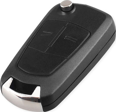 Foldable Car Key Shell with Blade with 2 Buttons for Opel Τηλεκοντρόλ