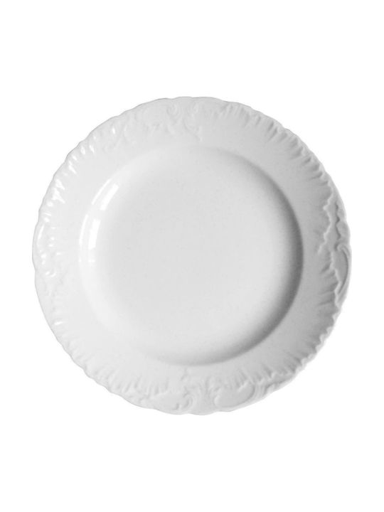 Porcelain Shallow Plate White 26cm