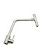 Tall Silver Kitchen Counter Faucet with Shower
