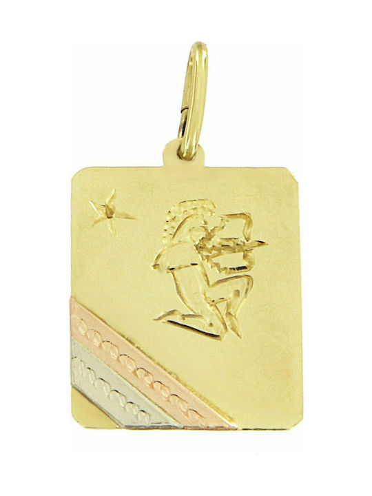 Mertzios.gr Charm Zodiac Sign from Gold 14K