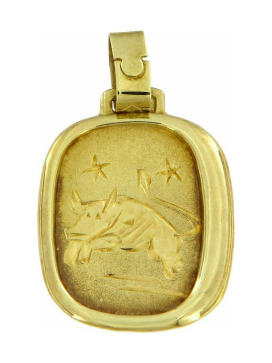 Mertzios.gr Charm Zodiac Sign from Gold 14K