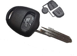 Car Key Shell with Blade with 2 Buttons for Mitsubishi and Blade MIT11R