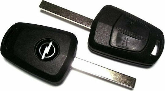 Opel Car Key Shell with Blade with 2 Buttons for Opel for Astra and Blade HU100