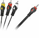 Cabletech Cable 3.5mm male - Composite male 1.5m (DM-2851L-1.5)