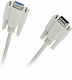 DM Pro Кабел VGA мъжки - VGA мъжки Бял 1.5м (DM-3712-1.5)