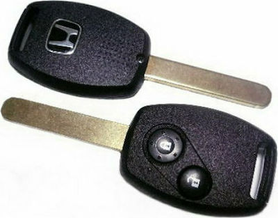 Car Key Shell with Blade with 2 Buttons for Honda και Λάμα HON66