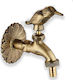 Decorative Faucet Garden Brass with Bird 12.5x16cm 12.5cmx16cm