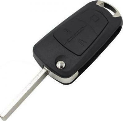 Foldable Car Key Shell with Blade with 3 Buttons for Opel Flip