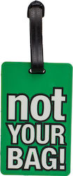 Out of the Blue Fancy Collection Ετικέτα Βαλίτσας Πράσινη Not Your Bag