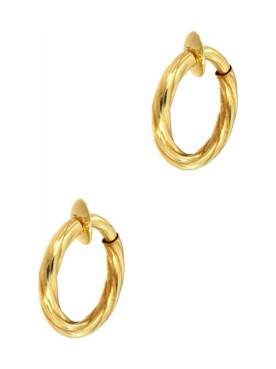 Mertzios.gr Earrings Hoops made of Gold 14K