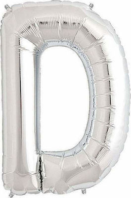 Balon Folie Jumbo Litera Argint 100buc