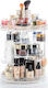Drehbarer Organisationsständer für Kosmetik mit Ebenen Transparente 28x22cm
