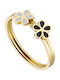 Women's Gold Plated Steel Ring