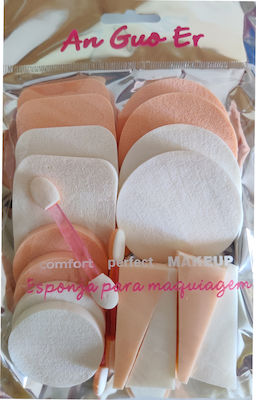 Synthetic Make Up Sponge Set Διάφορα Σχέδια 20pcs