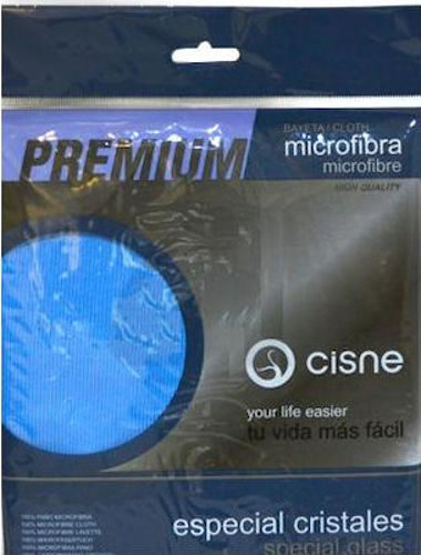 Cisne Premium Πανάκι Καθαρισμού με Μικροΐνες για Τζάμια Μπλε 38x40εκ.