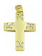 Mertzios.gr Gold Cross 14K Double Sided