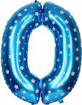 Ballon Folie Zahl Blau 40cm