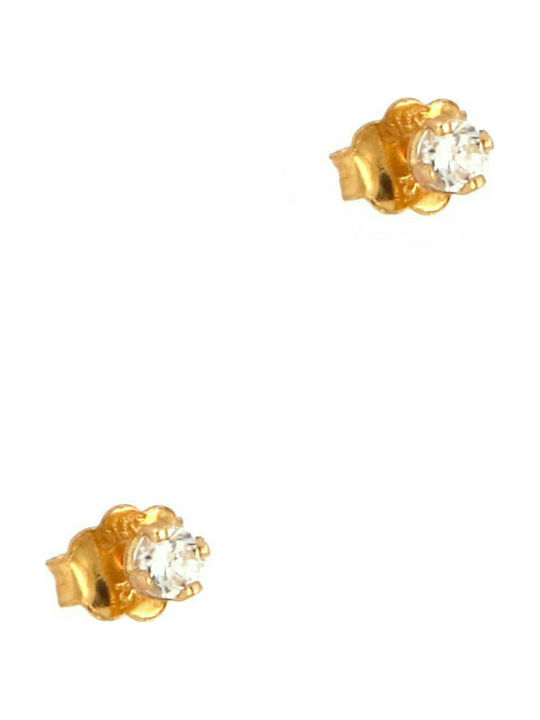 Mertzios.gr Earrings made of Gold 14K with Stones