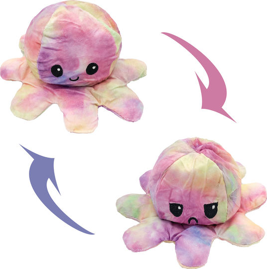 Λούτρινο Reversible Octopus που Αλλάζει Διάθεση 20 εκ.