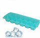 Plastic Ice Cube Tray 12 Slots Blue