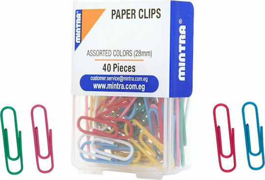 Set of 40pcs Paper Clips 28mm 94348