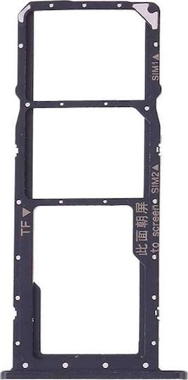 Υποδοχή Κάρτας SIM και SD Μαύρο για Huawei Y7 2019