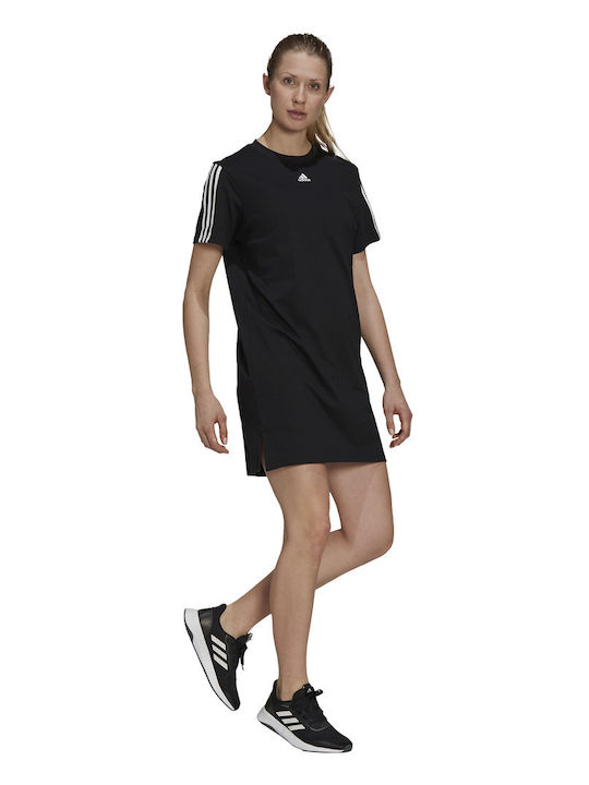 adidas 3-Stripes Athletic Black Dress