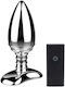 Nexus Cestos Remote Control Aluminium Vibrating Butt Plug Анална тапа с възможност за безжична работа и вибрация Сребриста 12см