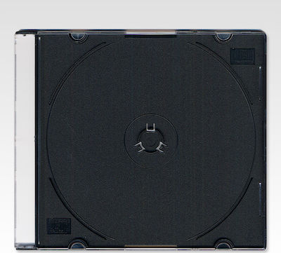 CD-Box für 1 Disk mit Transparentem Gesicht in Schwarz Farbe 1Stück