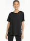 Puma Studio Women's Athletic T-shirt Black