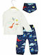 Energiers Kids Set with Pants Winter 3pcs White