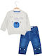 Energiers Kids Set with Pants Winter 2pcs Gray