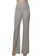 Yvonne Bosnjak Women's High-waisted Fabric Trousers Gray