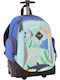 Bodypack Oceanic School Trolley Bag for Elementary with Water Bottle Holder Blue 31 x 19 x 44cm